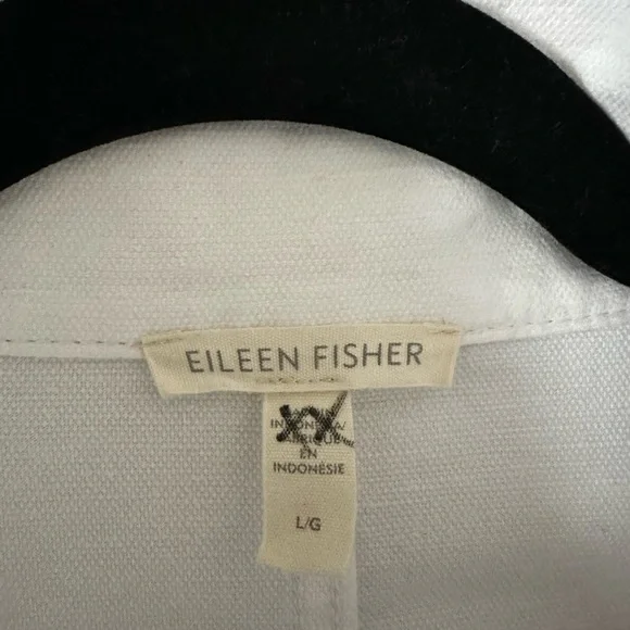 Eileen Fisher Stand Collar Jacket in White - Picture 4 of 10